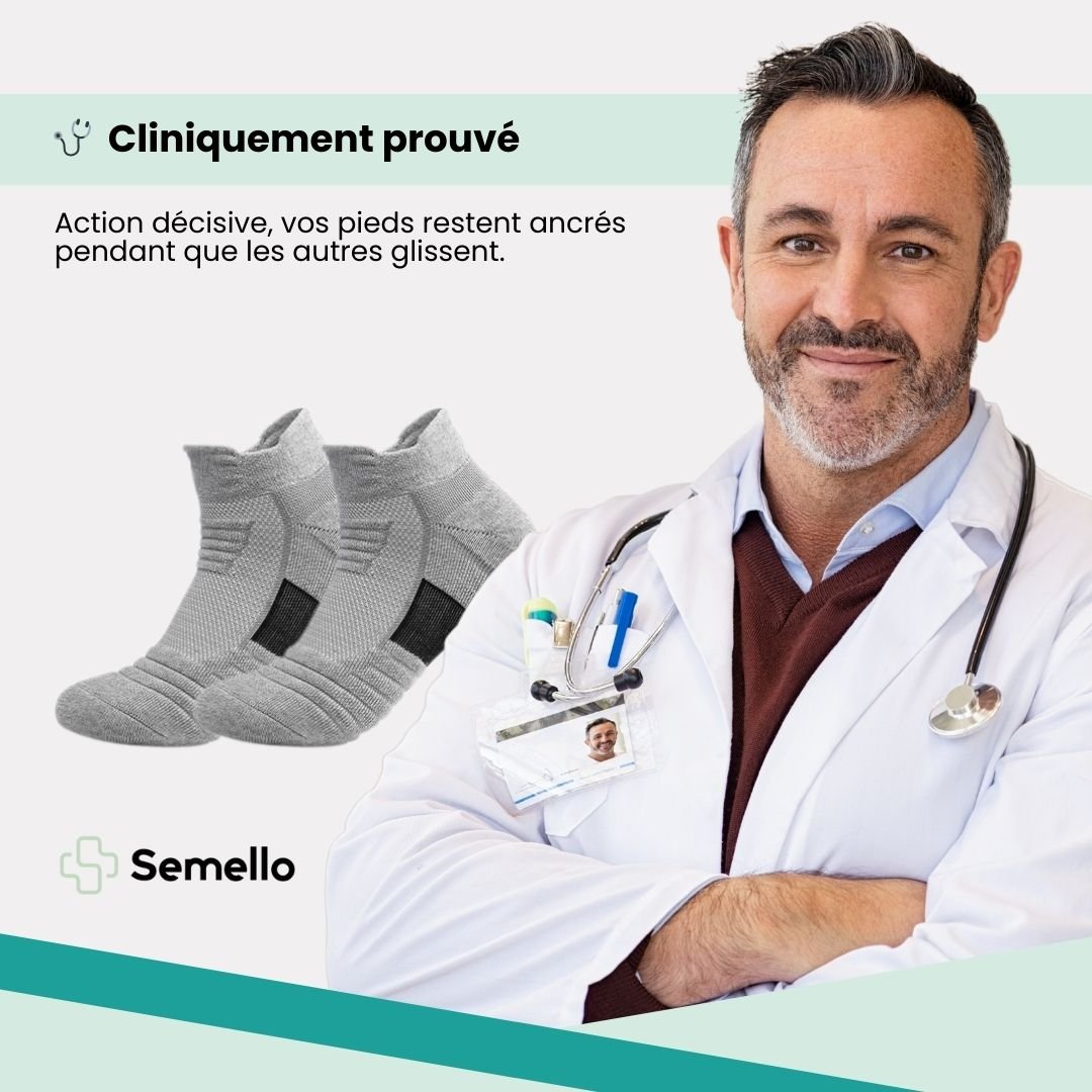 Chaussettes Antiglisse – Idéales Football & Basketball - Semello.fr
