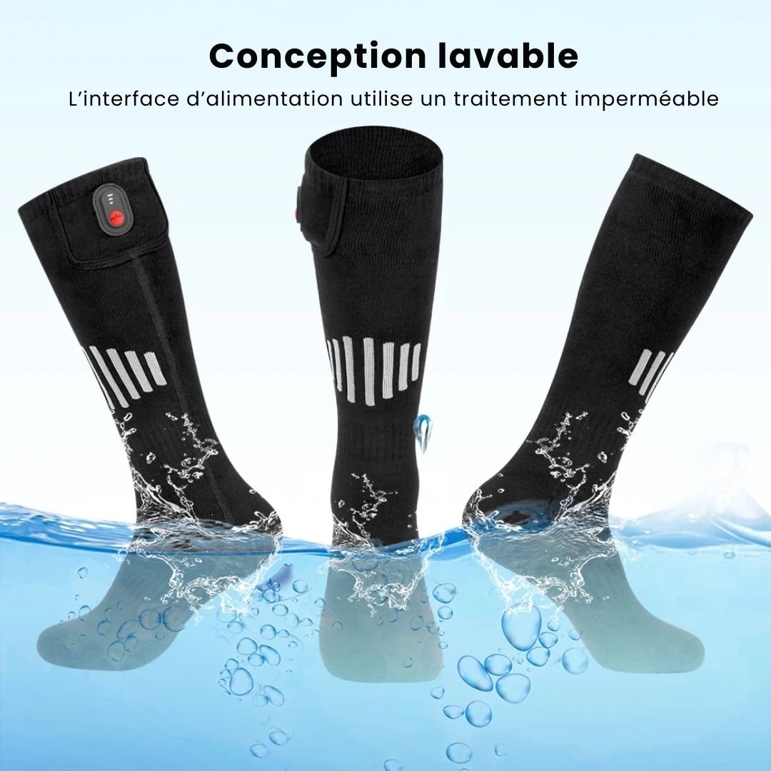 Chaussettes Chauffantes Sport – Ski, Randonnée & Pêche (Taille Universelle) - Semello.fr