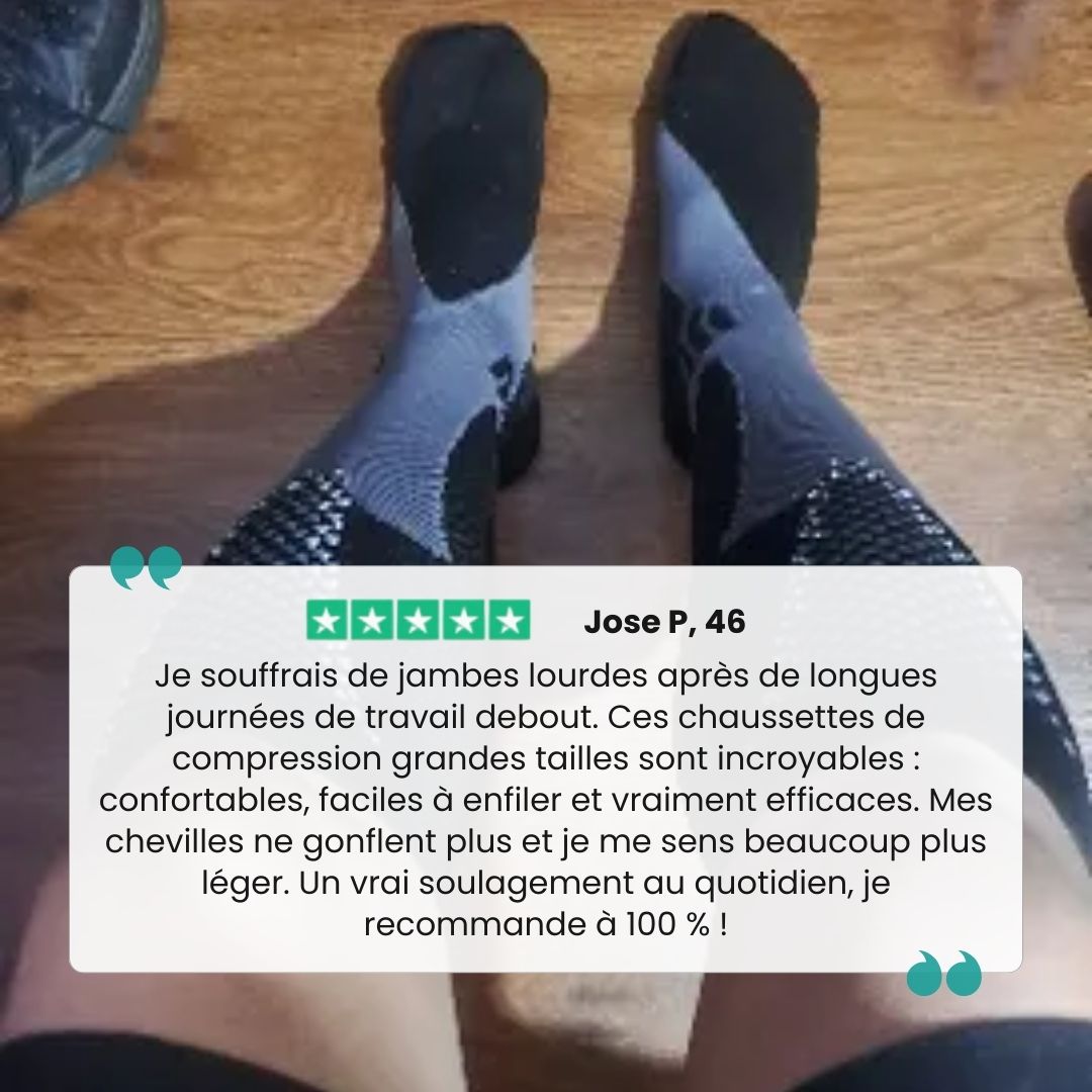 Chaussettes de Compression Grandes Tailles – 2XL à 4XL - Semello.fr