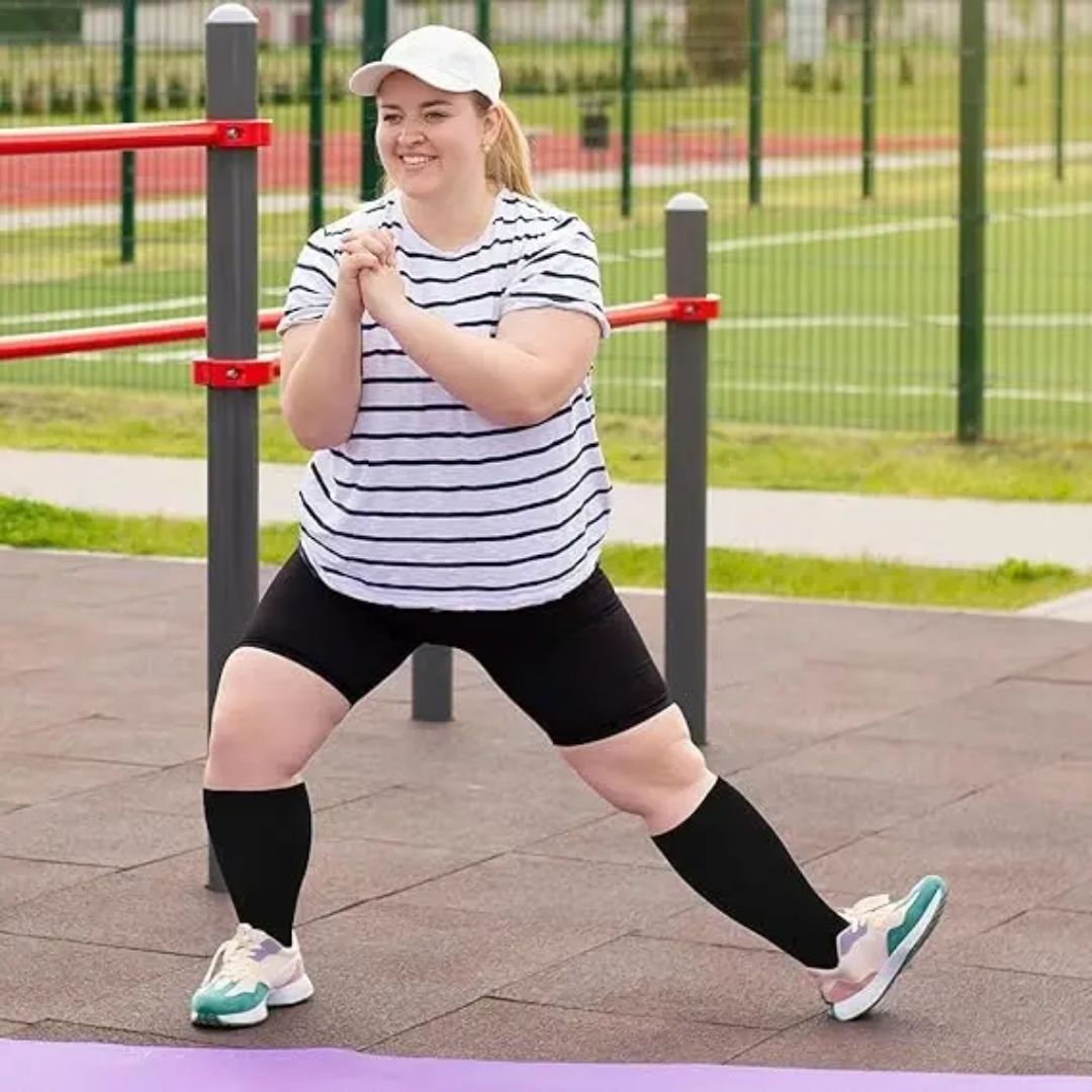 Chaussettes de Compression Ouvertes – Grand Format & Mollets Larges - Semello.fr