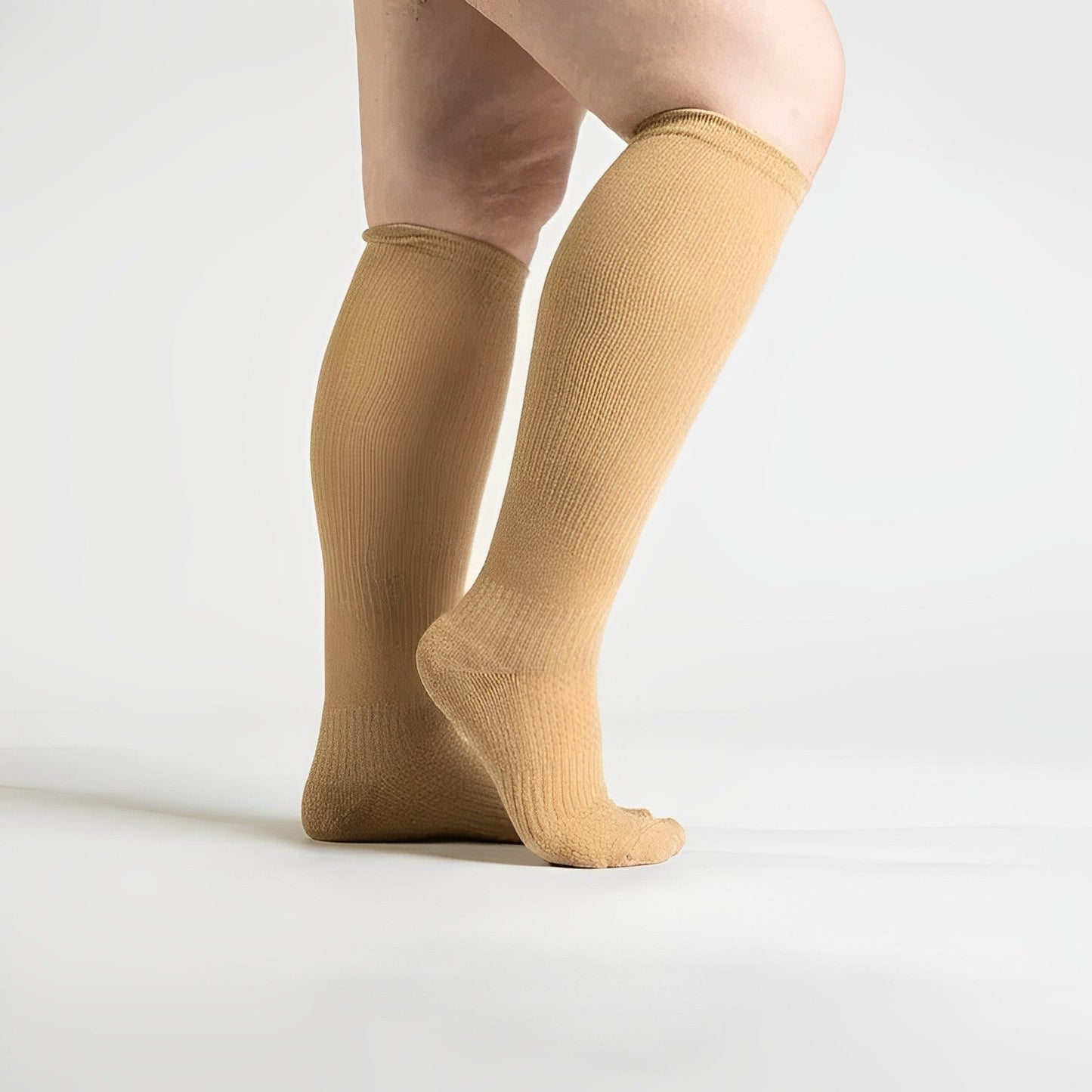 Chaussettes De Compression Sans Couture | Beige - Semello.fr