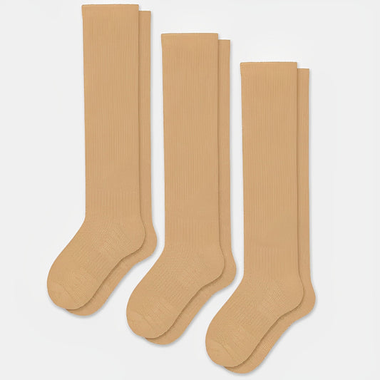 Chaussettes De Compression Sans Couture | Beige - Semello.fr