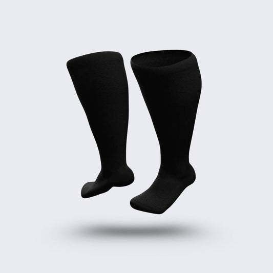 Chaussettes de compression spécial mollet large - Semello.fr