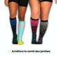 Chaussettes de contention douce et colorée (20 - 30 mmHg) - Semello.fr