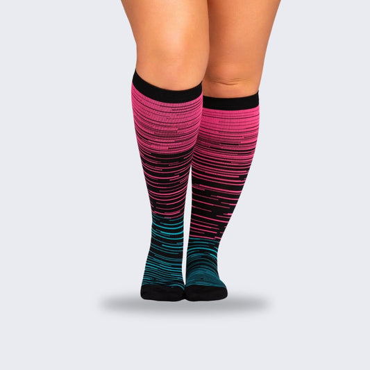 Chaussettes de contention douce et colorée (20 - 30 mmHg) - Semello.fr