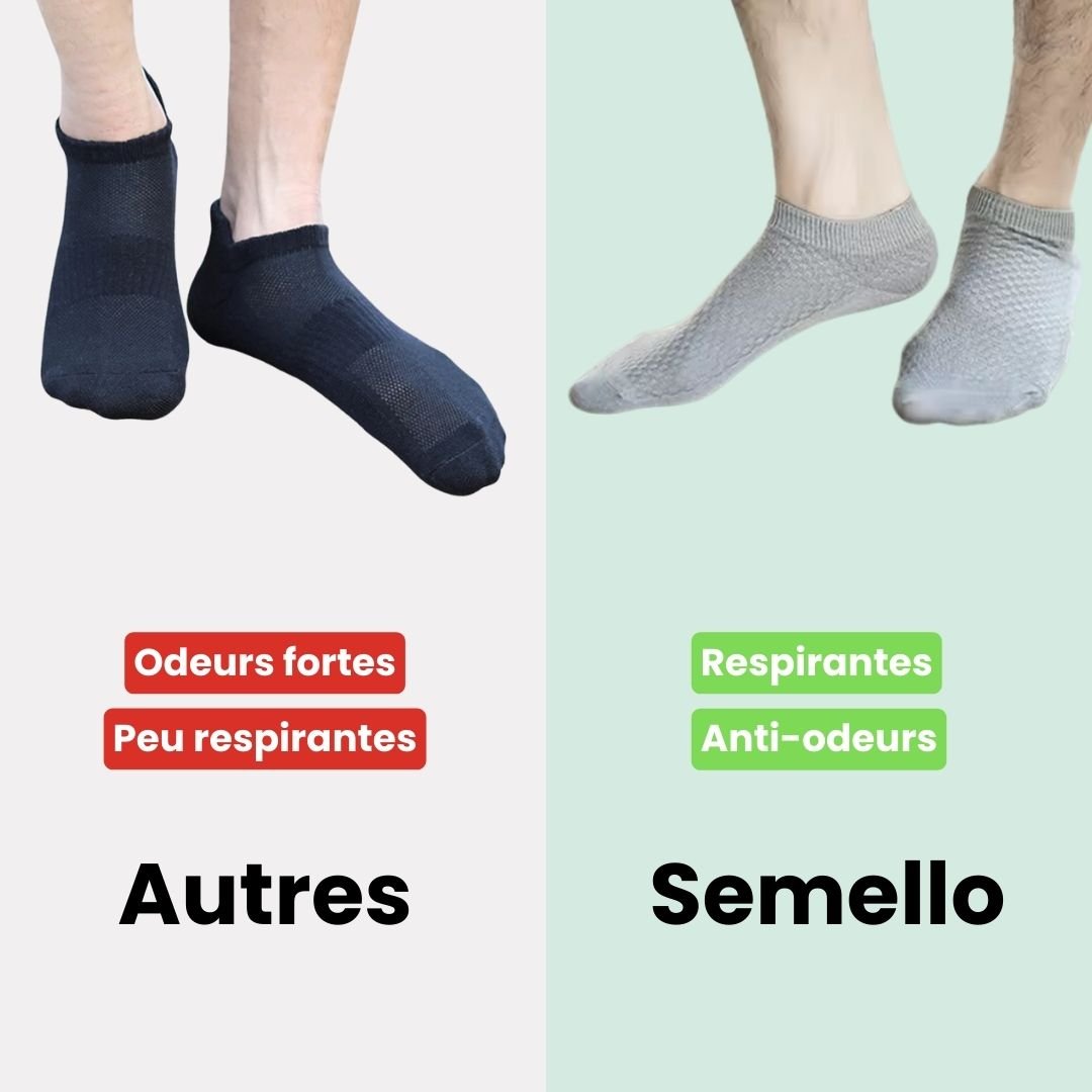 Chaussettes en bambou confort | Douce & Anti - odeurs - Semello.fr