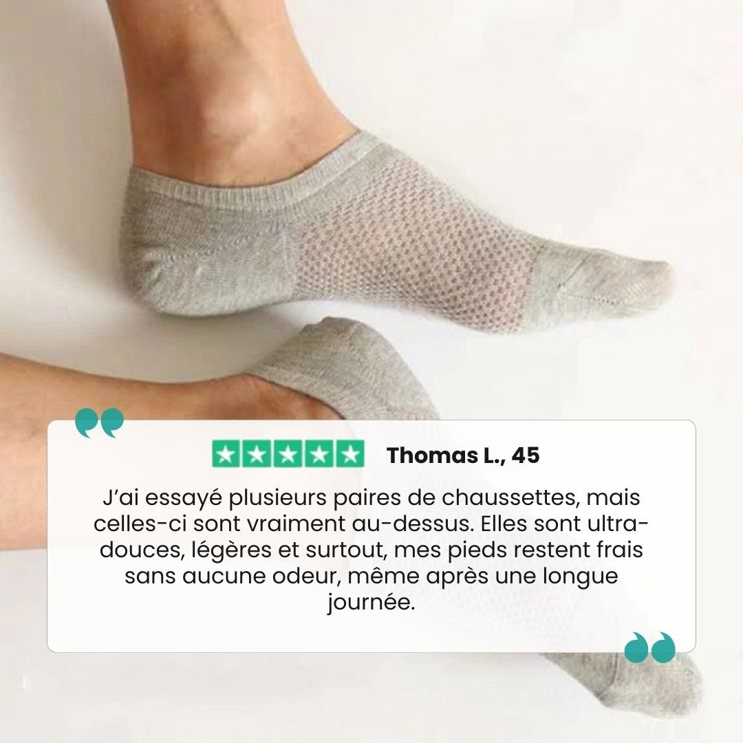 Chaussettes en bambou fines | Douce & Anti - odeurs - Semello.fr