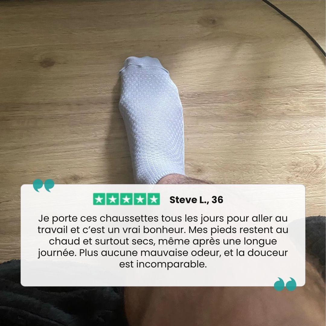 Chaussettes en bambou haute | Chaleur & Anti - odeurs - Semello.fr