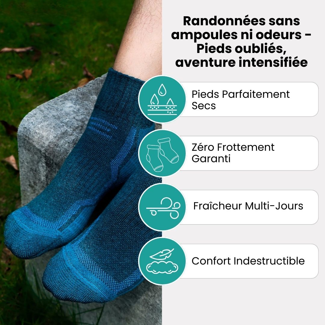 Chaussettes en Laine Mérinos – Randonnée & Outdoor - Semello.fr