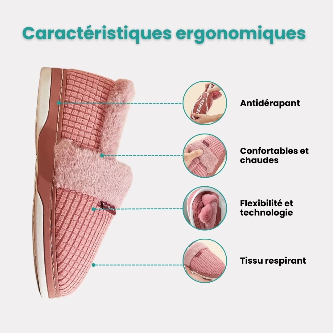 Chausson anatomique doublée pour la maison - Semello.fr