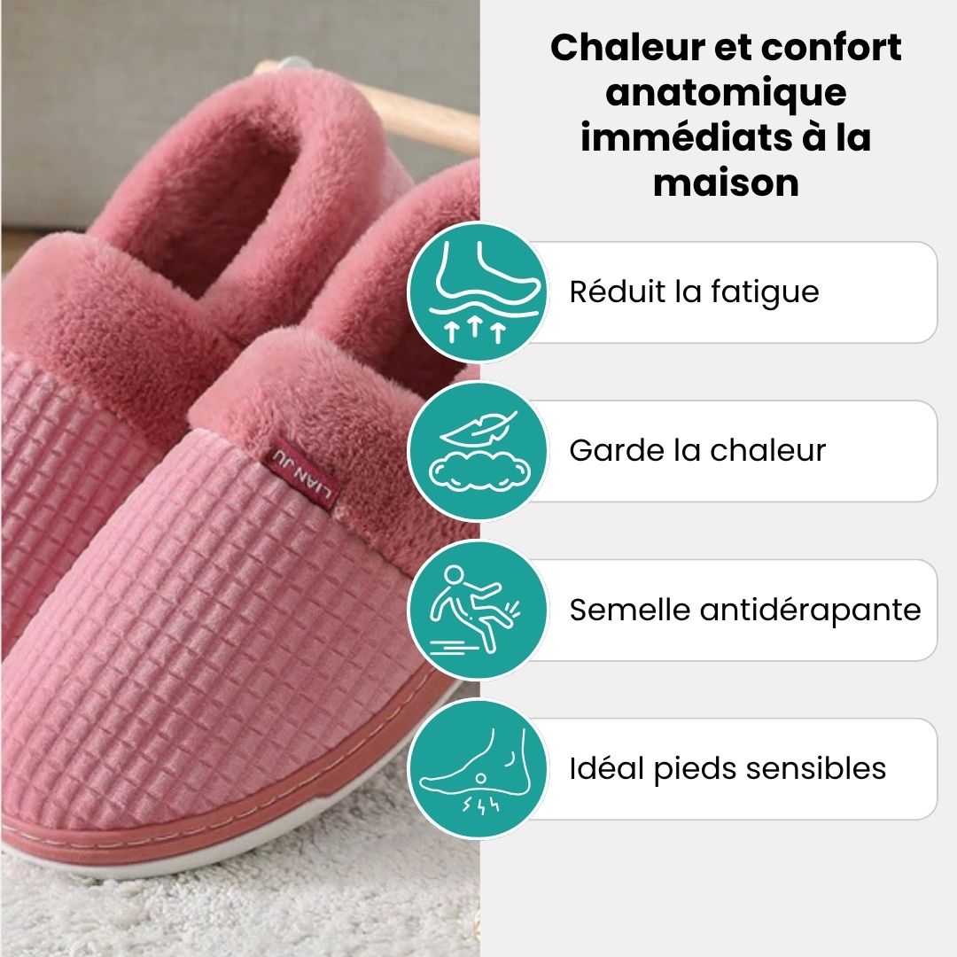 Chausson anatomique doublée pour la maison - Semello.fr