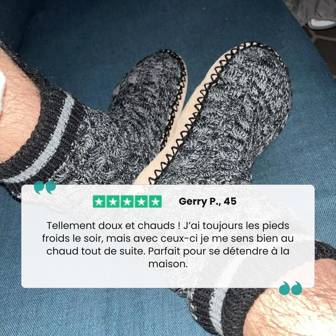 Chaussons chaussettes fouré | Parfait pour la maison - Semello.fr
