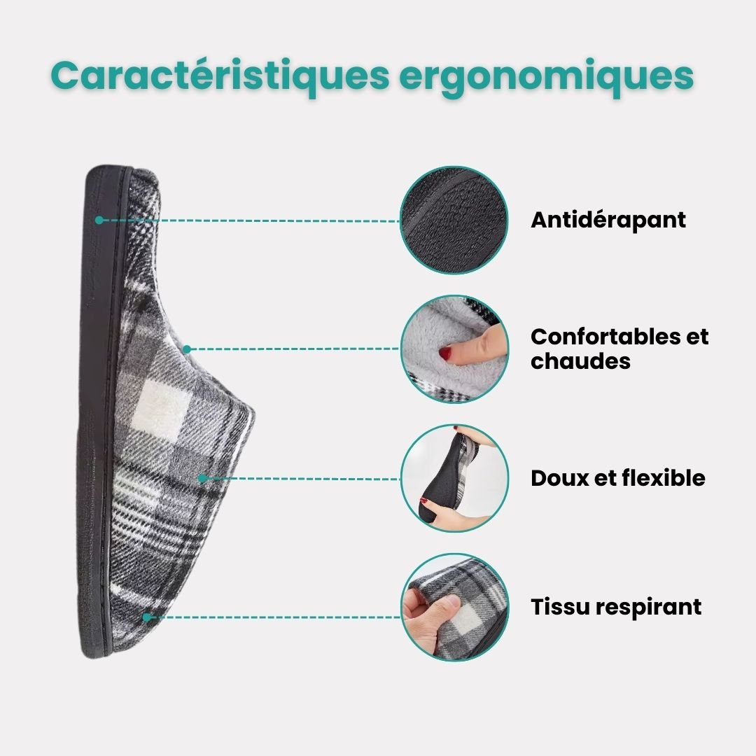 Chaussons Orthopédiques Polaires | Antiglisse & Chaleur - Semello.fr