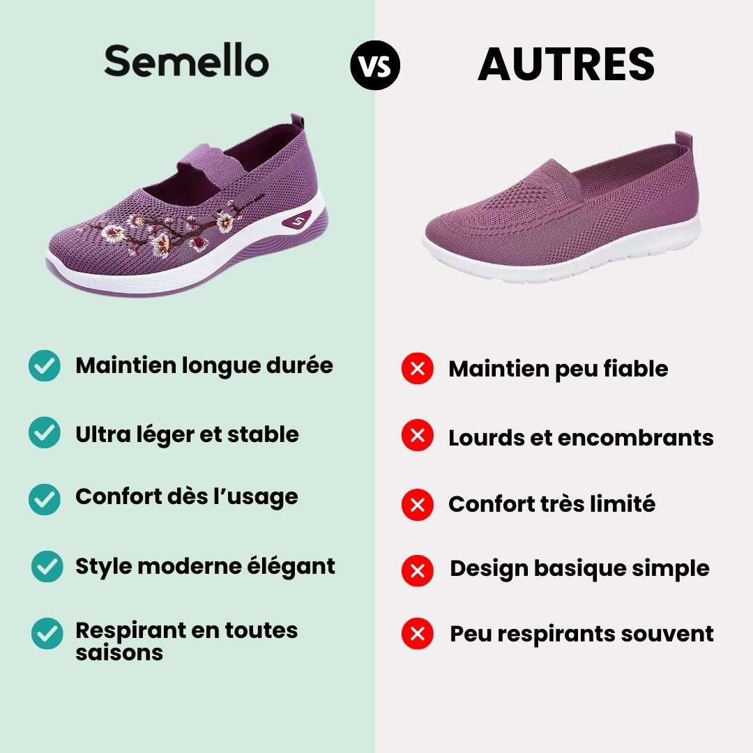 Chaussures à confort orthopédiques femme | Légèreté et maintien actif - Semello.fr