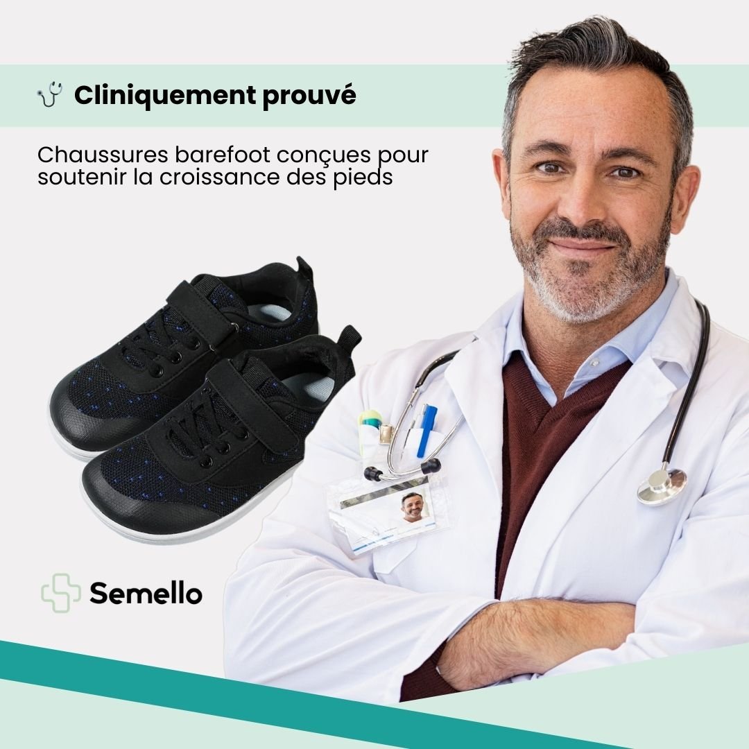 Chaussures barefoot enfants large et flexible - Semello.fr