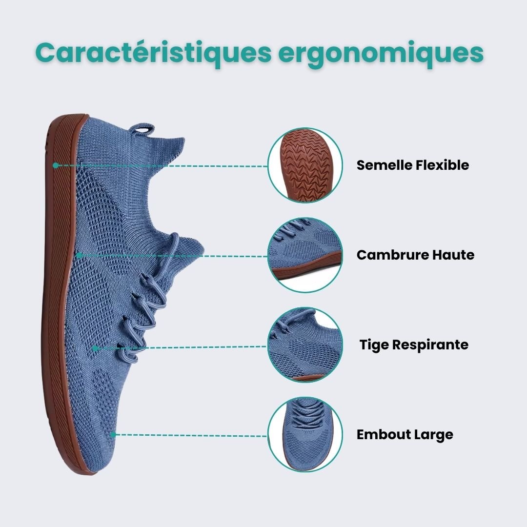 Chaussures Barefoot Respirantes – Sensation Pieds Nus & Flexibilité - Semello.fr