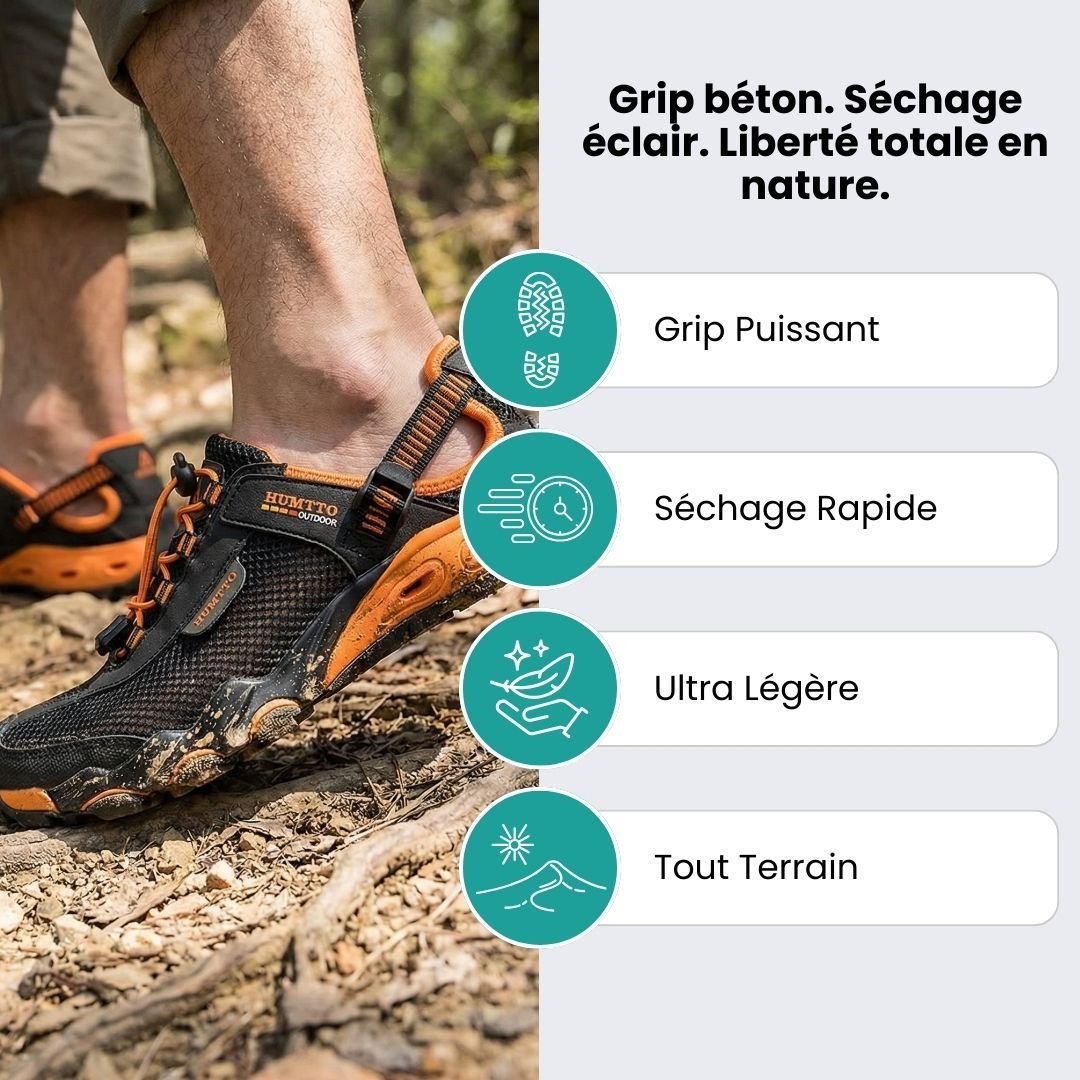 Chaussures de Randonnée Aquatique – Grip & Séchage Rapide - Semello.fr