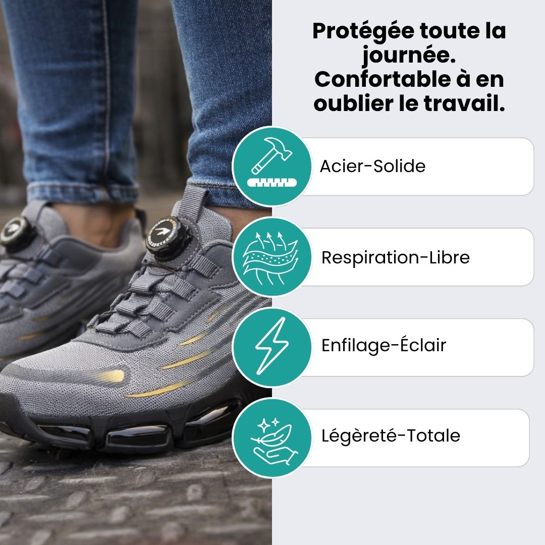 Chaussures de Sécurité Femme – Légères & Confortables au Travail - Semello.fr