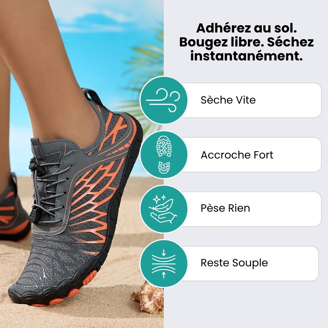 Chaussures d'Eau – Séchage Ultra - Rapide & Grip Antidérapant - Semello.fr