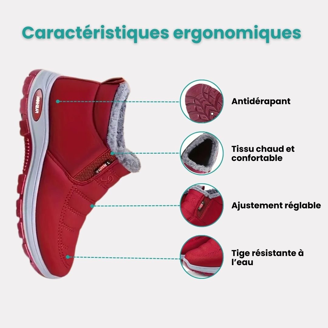Chaussures d'hiver confortable femme | Chaudes et faciles à porter - Semello.fr