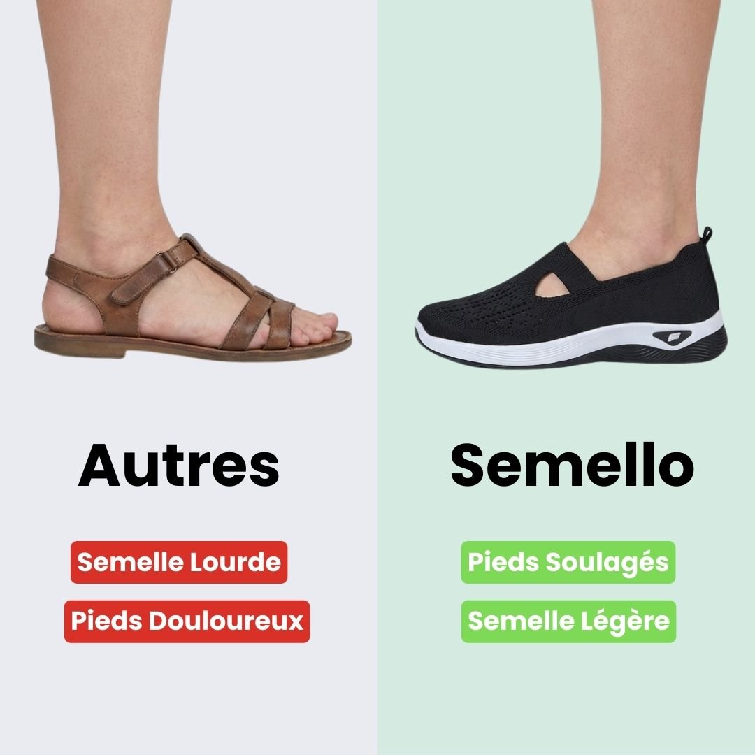 Chaussures Orthopédiques Femme Été – Respirantes & Ultra - Légères - Semello.fr