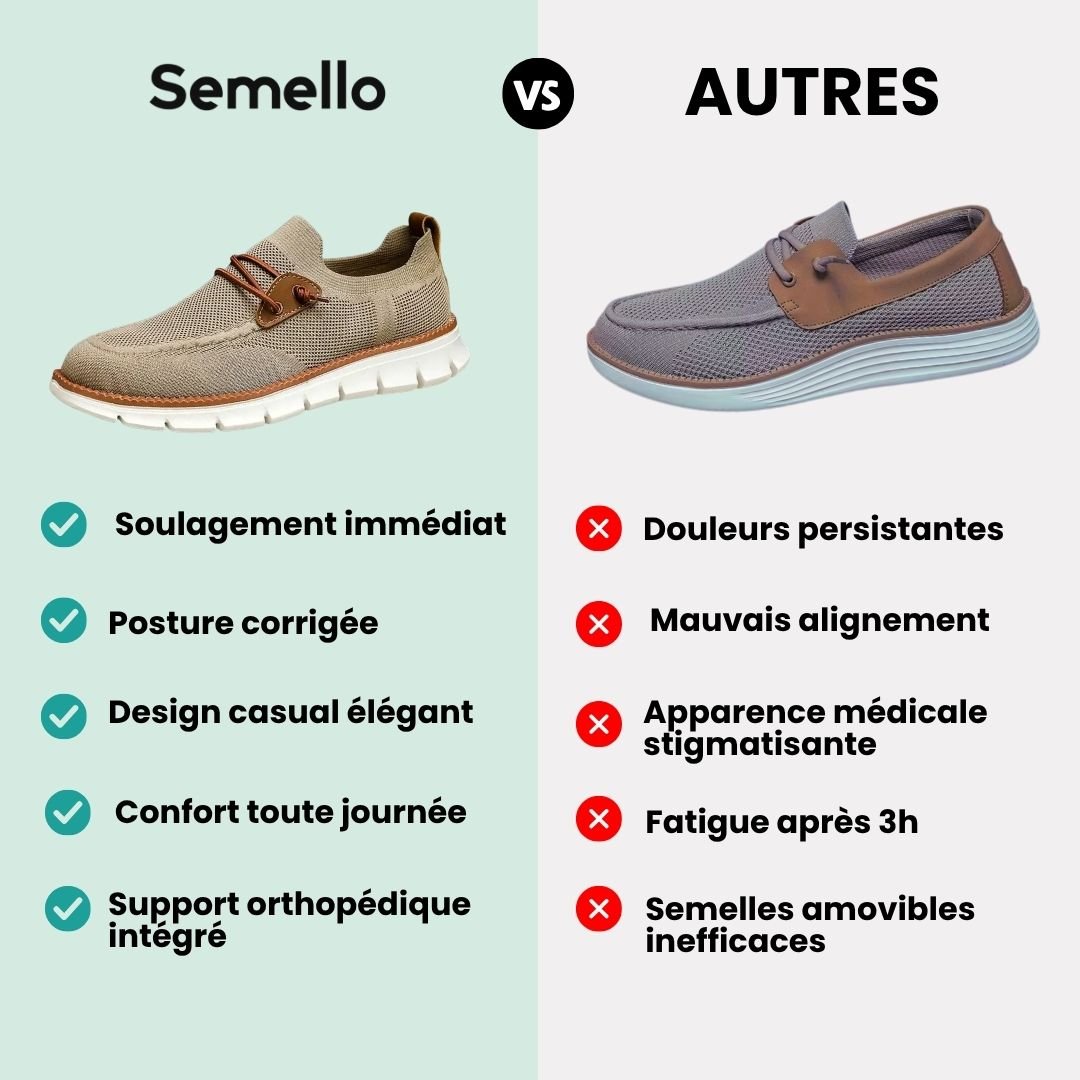 Chaussures Orthopédiques Homme Casual - Semello.fr