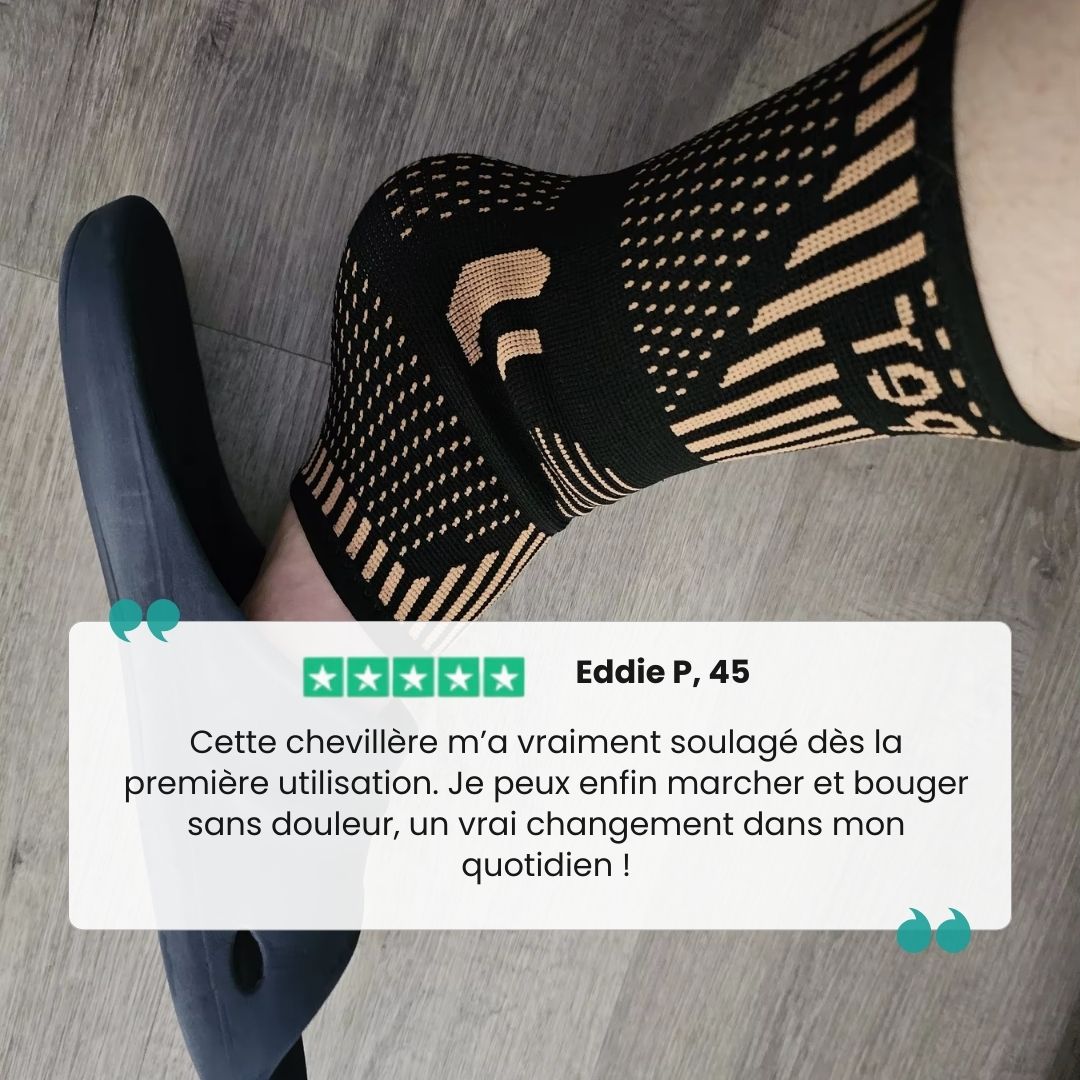 Chevillère Orthopédique Cuivre - Douleurs, Entorses & Récupération - Semello.fr