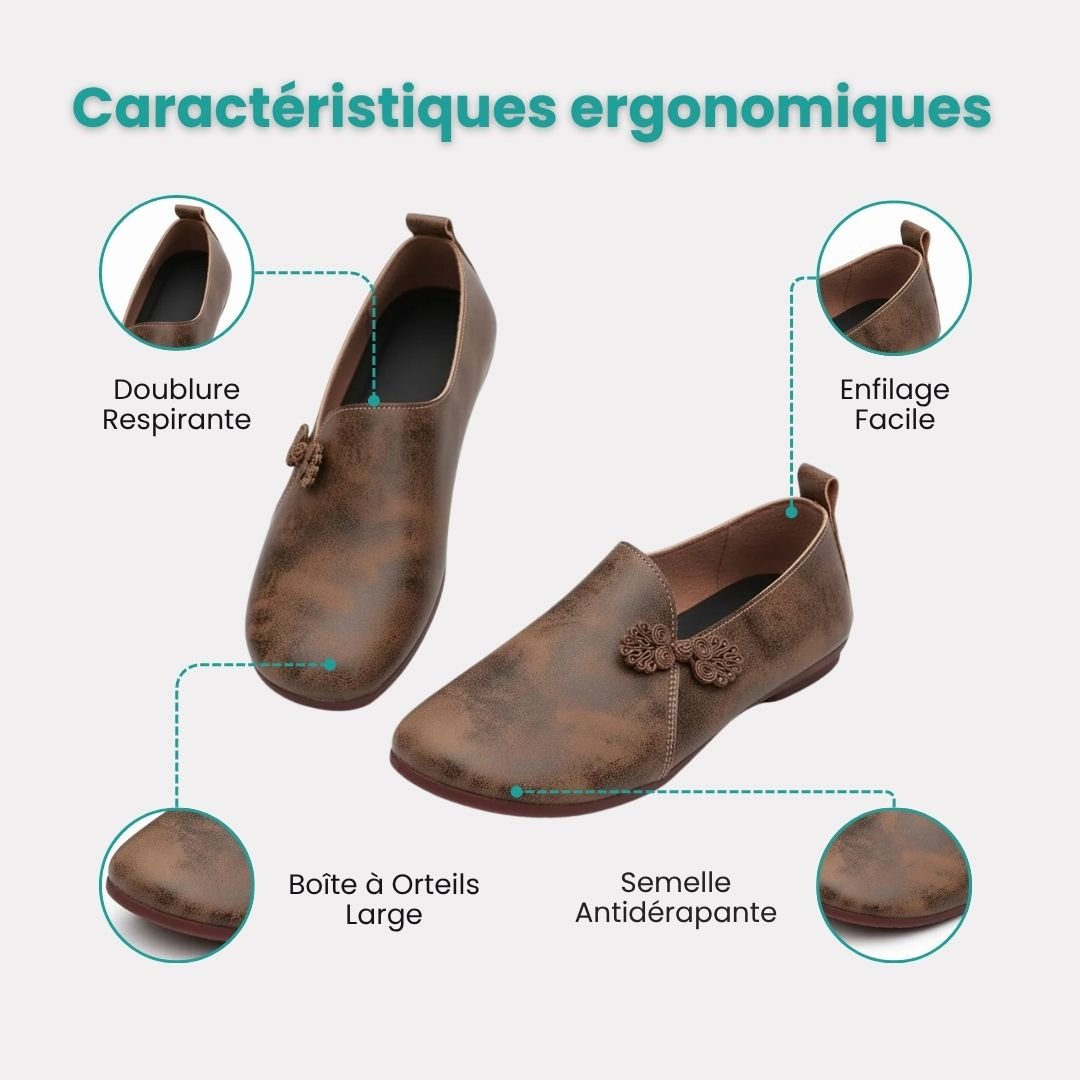 Elegia™ – Chaussures Orthopédiques Élégantes Avant - Pied Large - Semello.fr