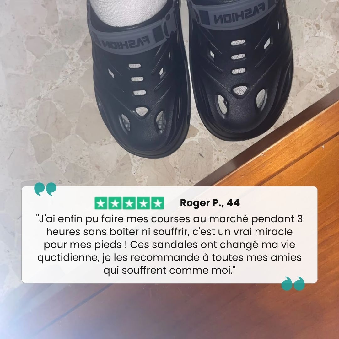 Eyriphy™ – Sandales Respirantes Antidérapantes à Semelles Orthopédiques - Semello.fr