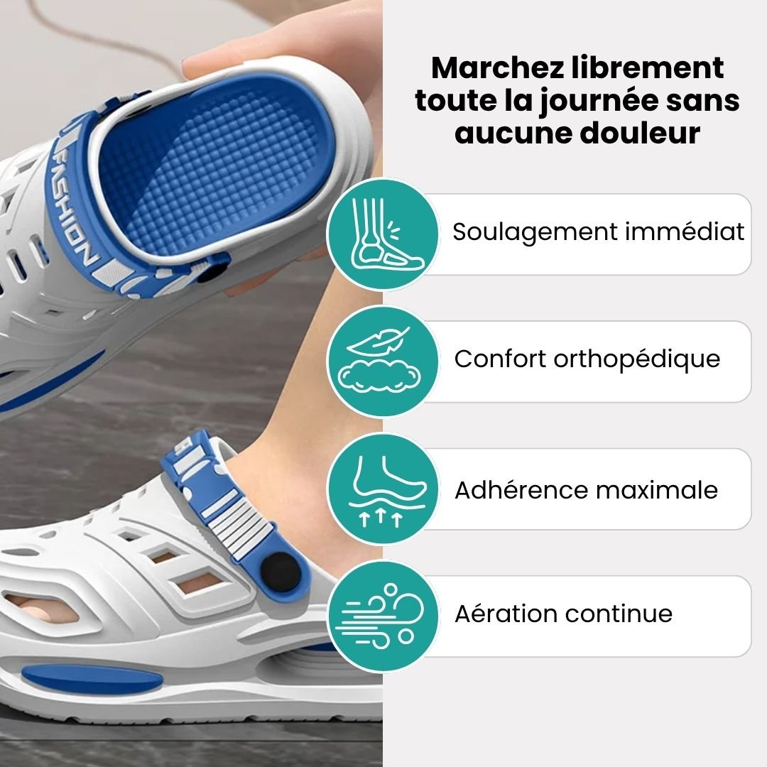 Eyriphy™ – Sandales Respirantes Antidérapantes à Semelles Orthopédiques - Semello.fr