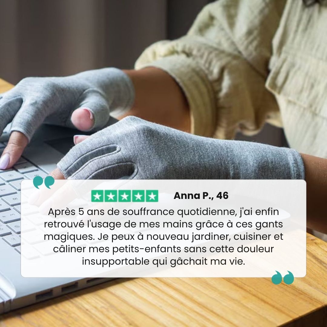 Gants pour Arthrose des Mains Anti - Douleur – 3 - en - 1 Thérapeutique - Semello.fr