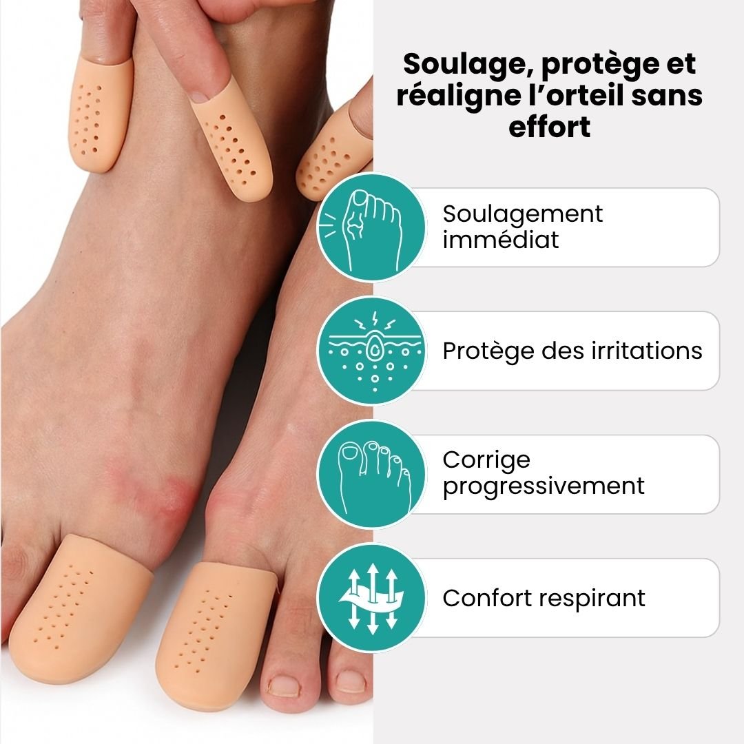 Lot de 3 Orthèses pour les Orteil en Griffe (Taille universelle) - Semello.fr