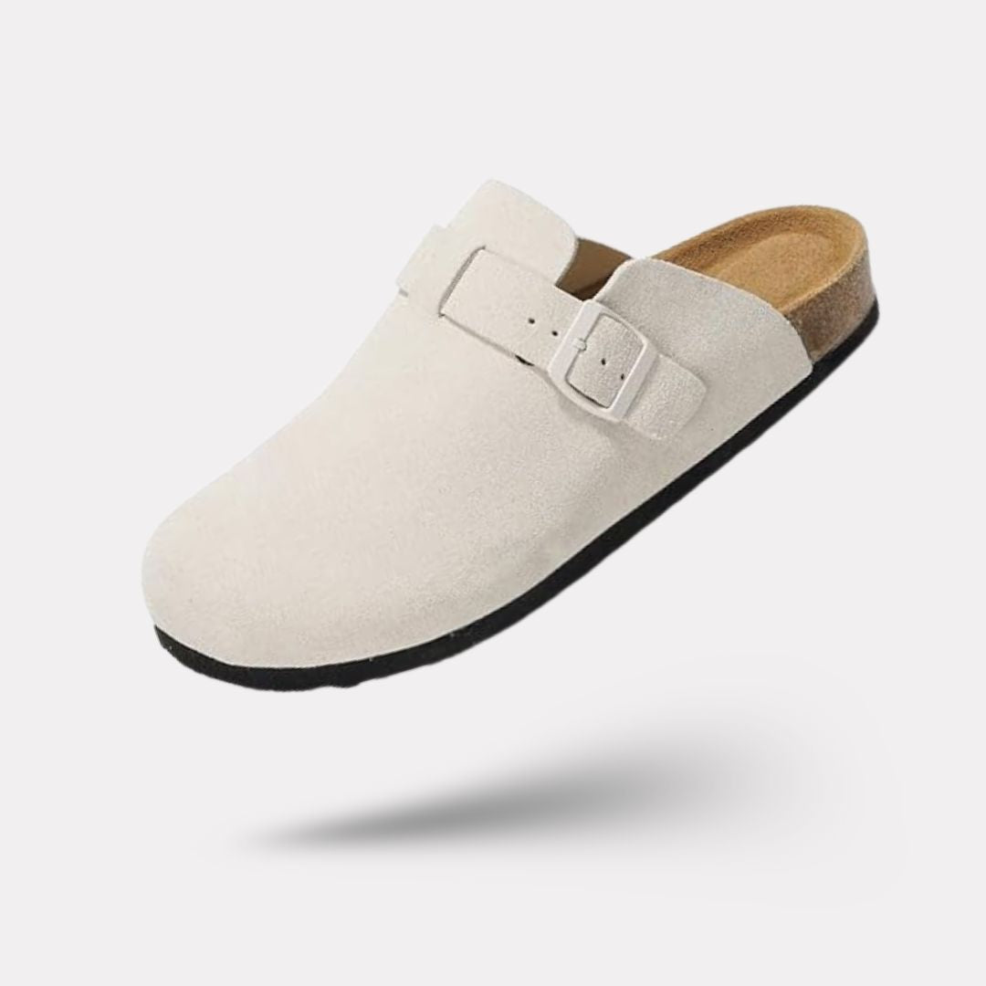 Mules en cuir avec semelle en liège - Semello.fr