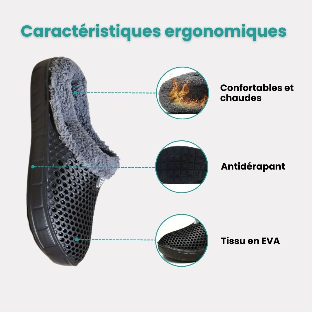 Pantoufle d’hiver façon Crocs ultra - douillette - Semello.fr