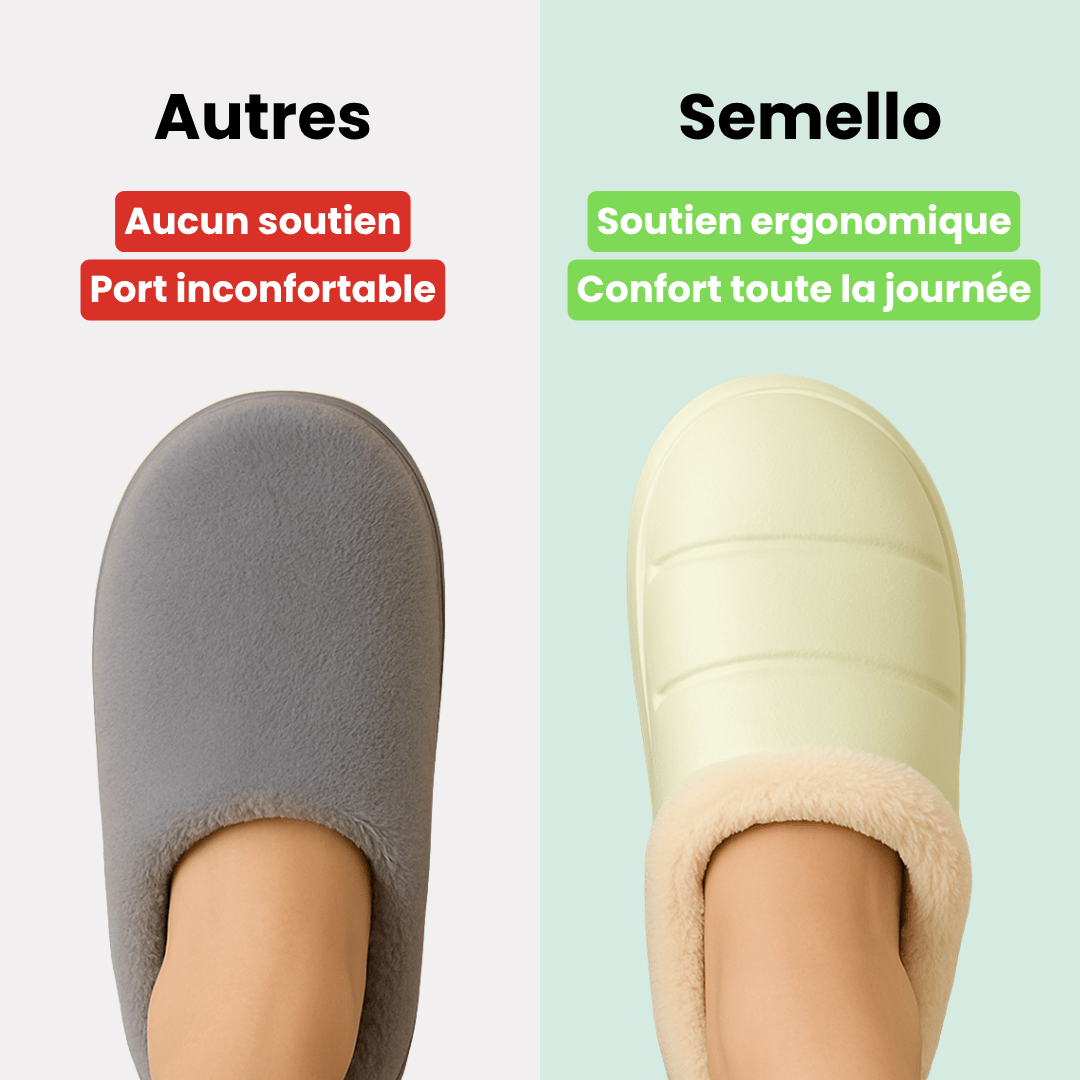Pantoufle orthopédique imperméable et chaude - Semello.fr