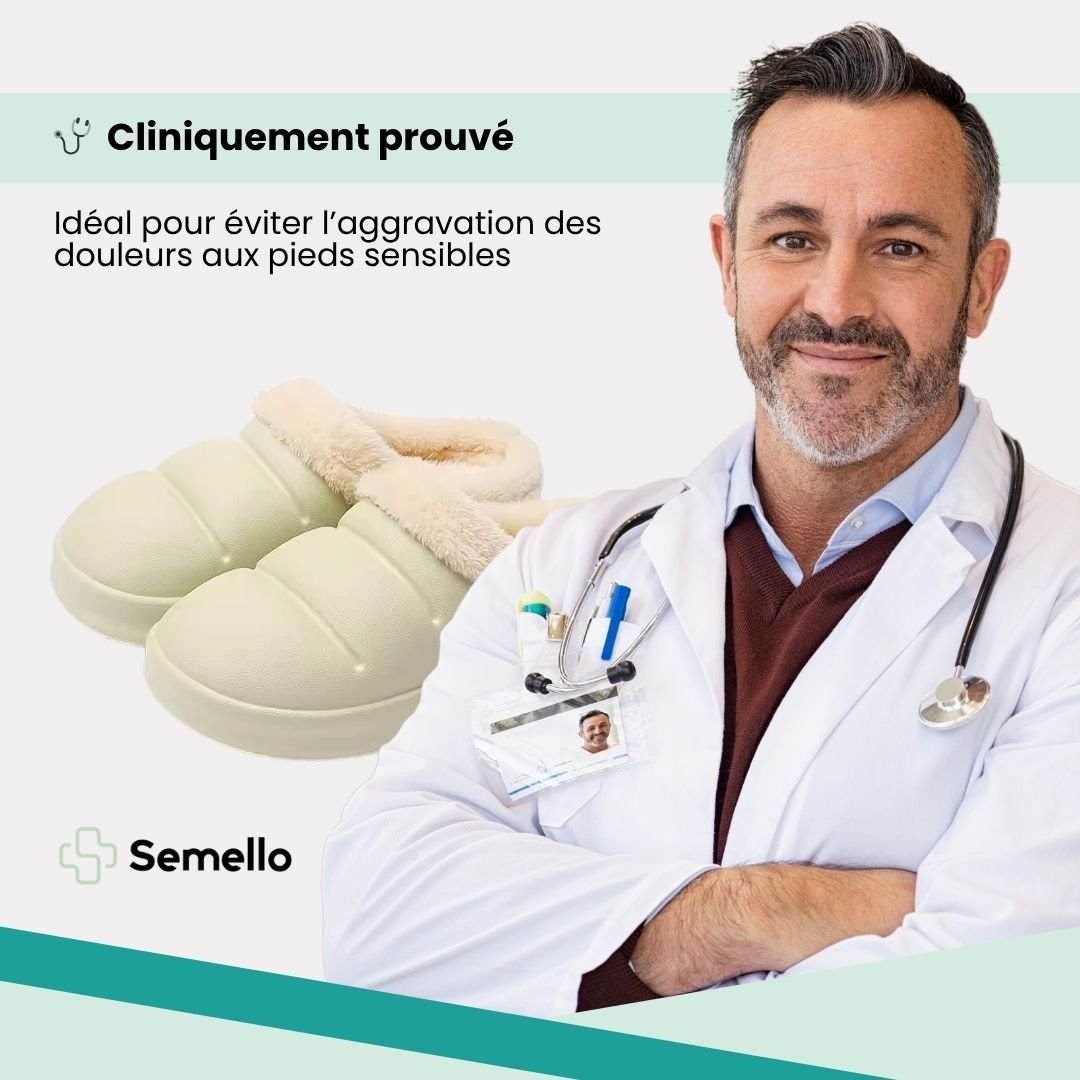 Pantoufle orthopédique imperméable et chaude - Semello.fr