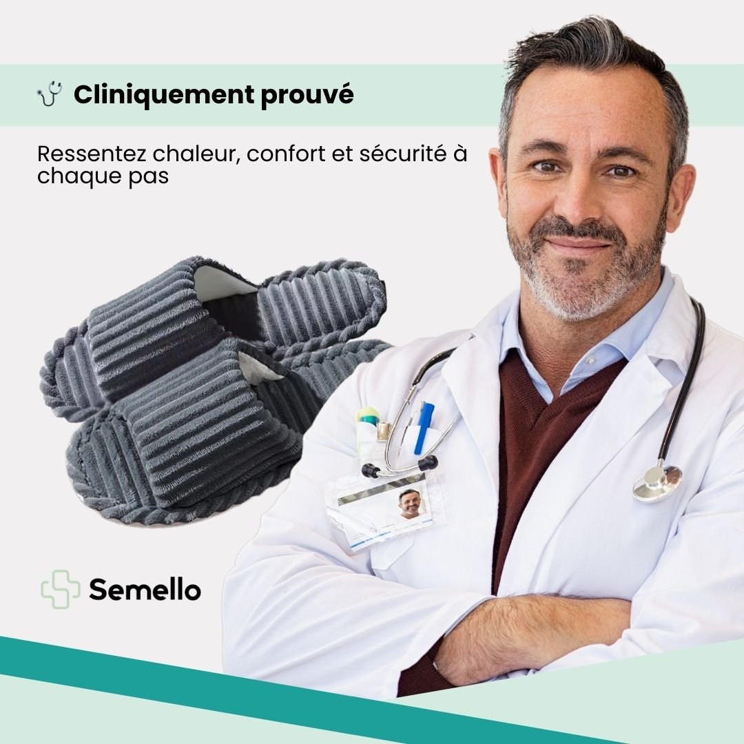 Pantoufles Automne et Hiver Antidérapantes d’intérieur - Semello.fr