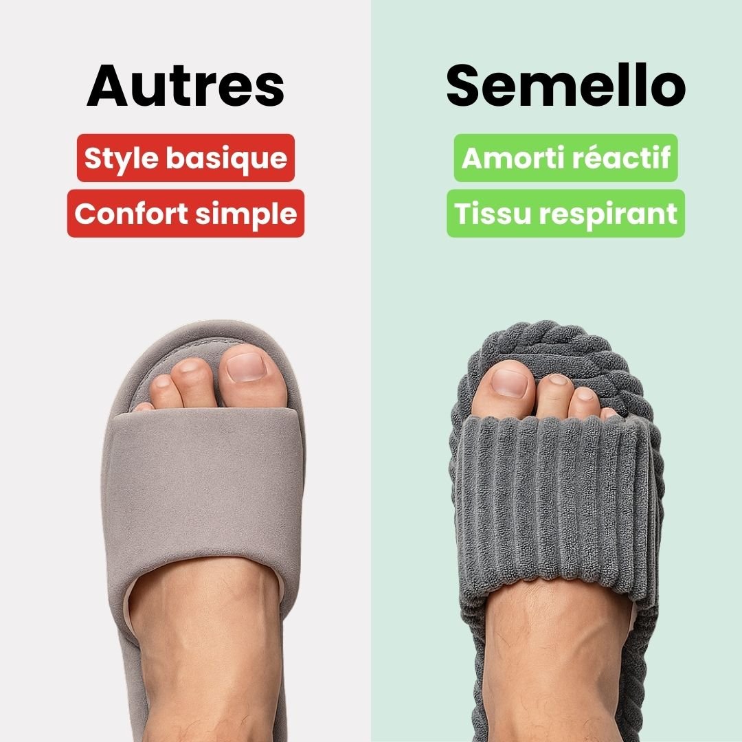 Pantoufles Automne et Hiver Antidérapantes d’intérieur - Semello.fr