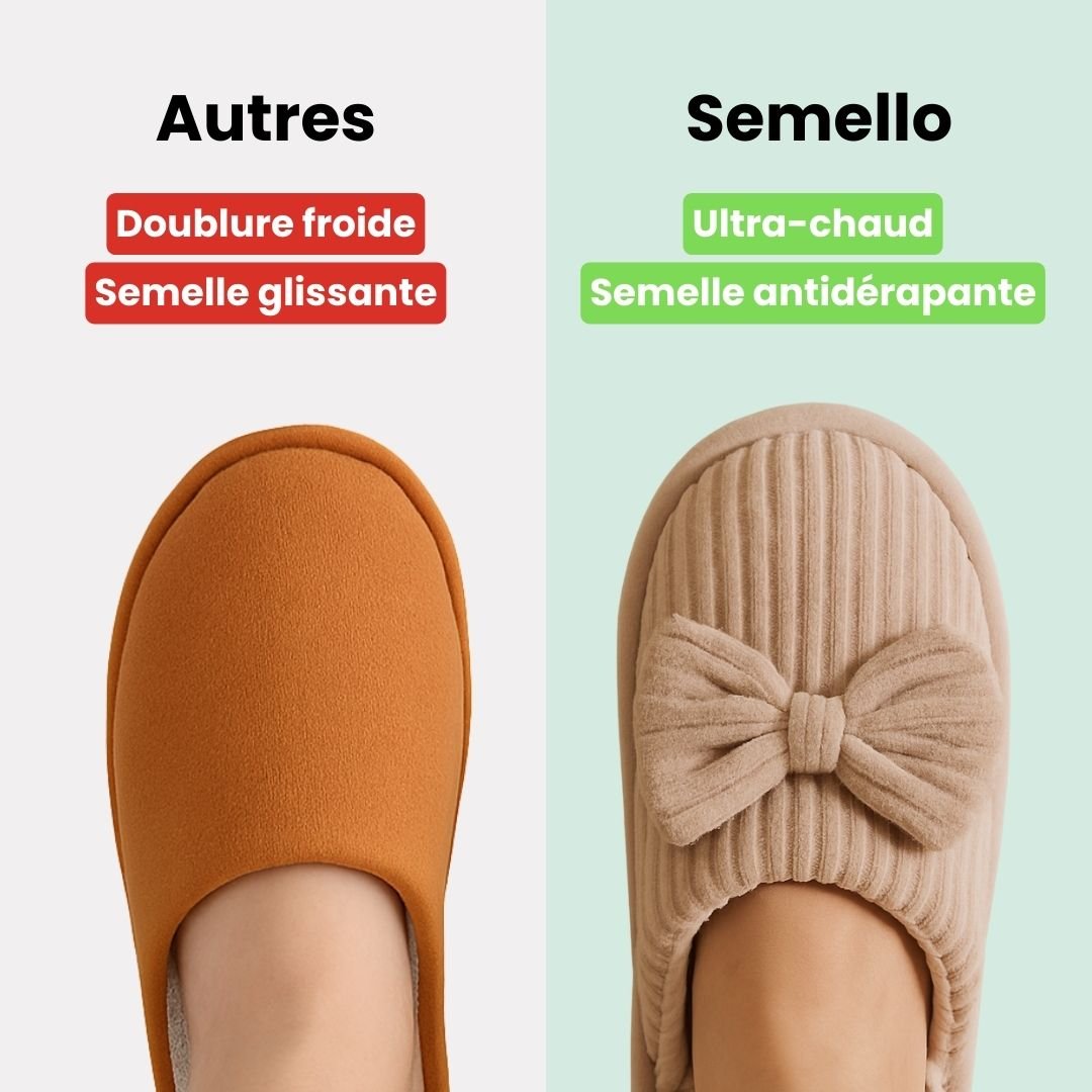 Pantoufles d'hiver chaudes et douces | Confort total à la maison - Semello.fr