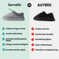 Pantoufles en Coton Duveteuses | Douse et Chaud - Semello.fr