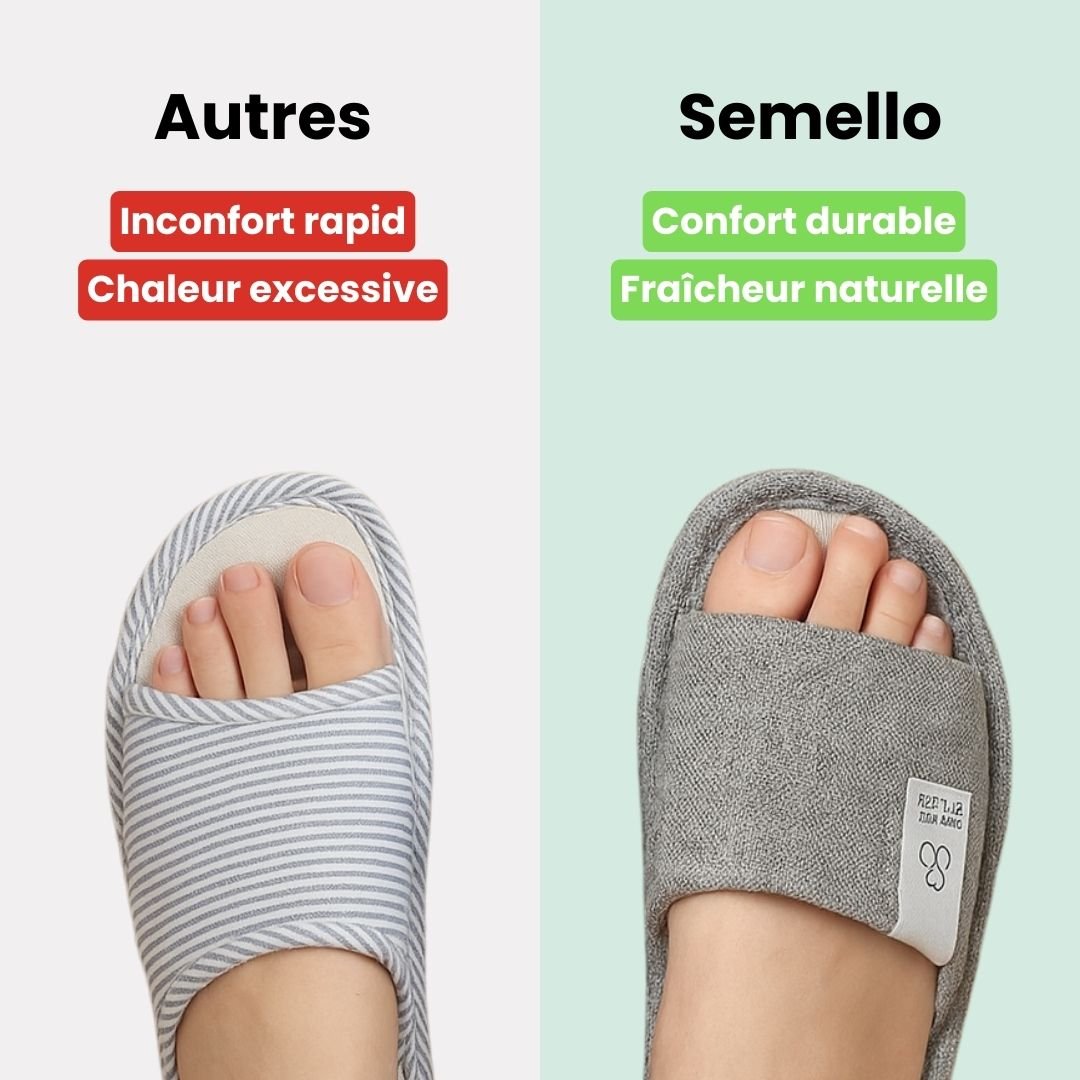Pantoufles en lin respirant | Élégance et confort naturel - Semello.fr