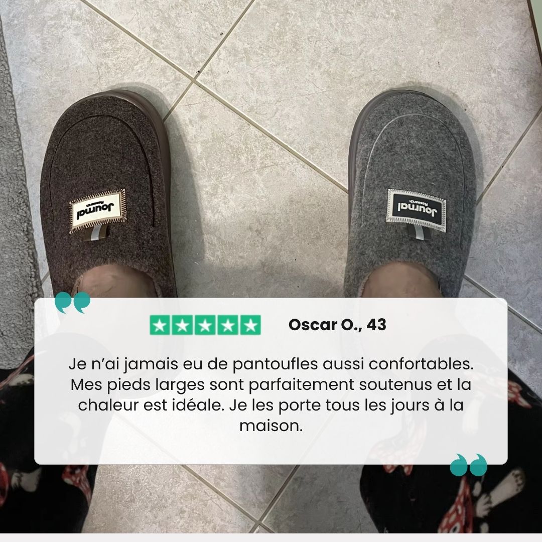 Pantoufles grande taille mémoire de forme | Chaleur et maintien XXL - Semello.fr
