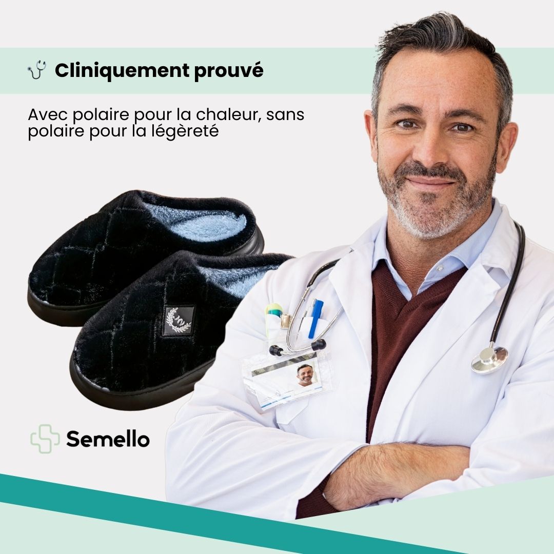 Pantoufles Homme Plaid Fourrées | EVA + mémoire de forme - Semello.fr