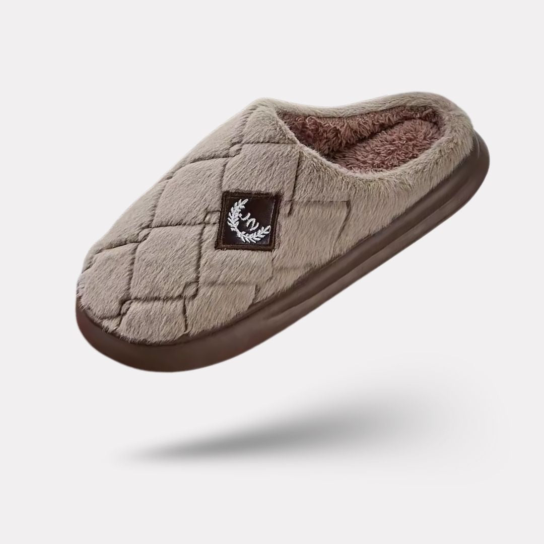 Pantoufles Homme Plaid Fourrées | EVA + mémoire de forme - Semello.fr