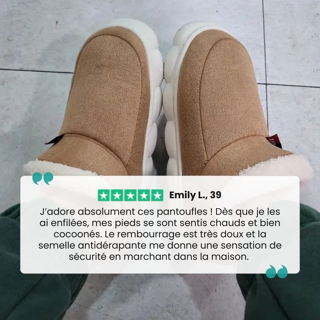 Pantoufles Orthopédiques Hiver | Chaudes, Moelleuses & Antidérapantes - Semello.fr