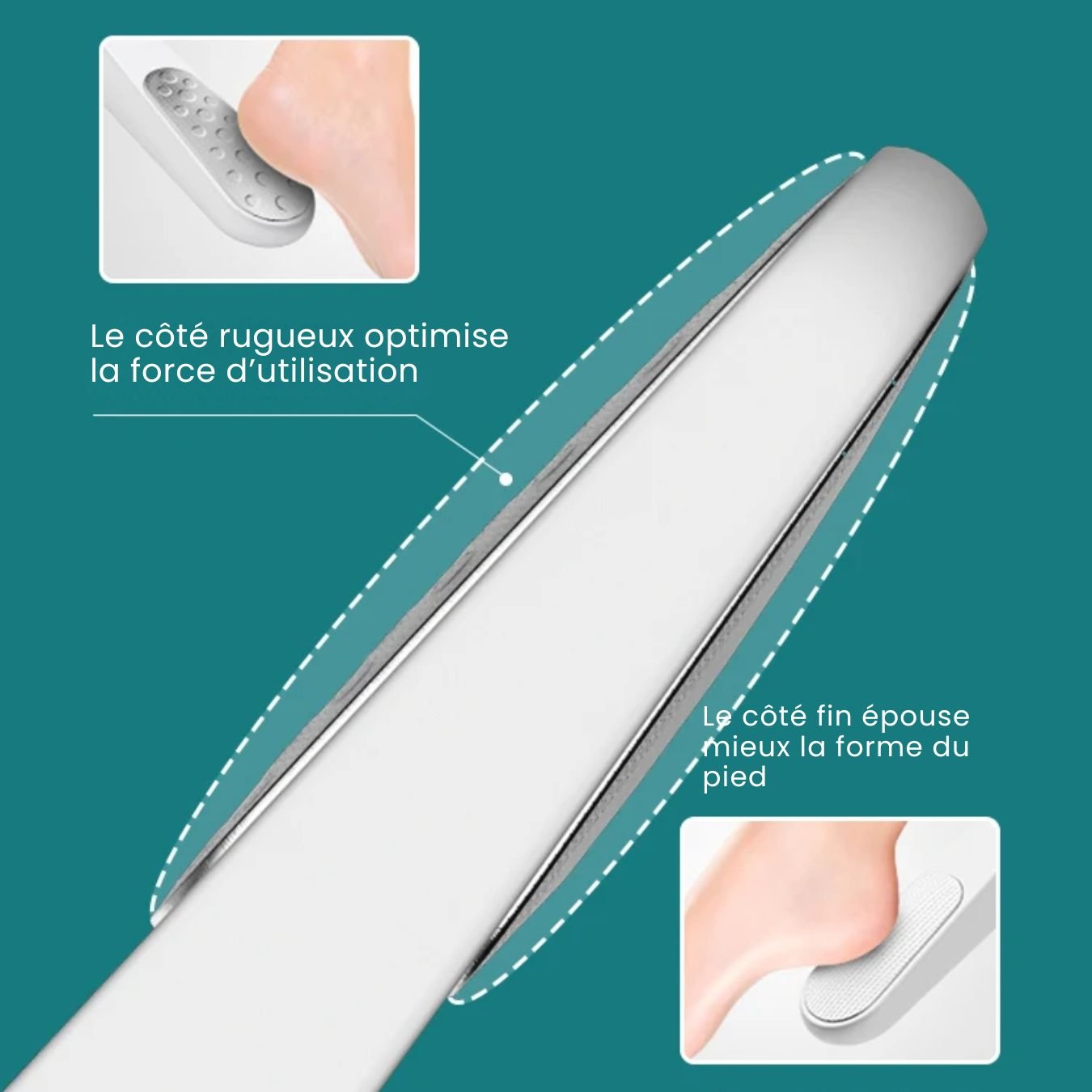 Râpe à Pieds Professionnelle – Élimine Callosités & Peaux Mortes - Semello.fr