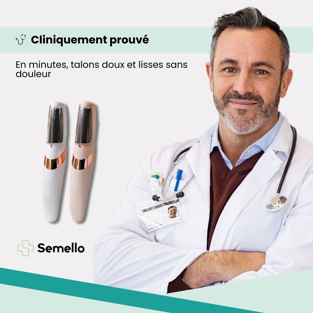 Râpe Électrique Anticalosités – Pieds Doux & Lisses - Semello.fr