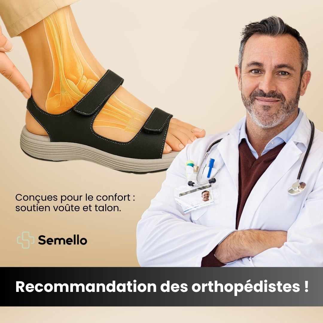 Sandales à confort orthopédique pour femme - Semello.fr