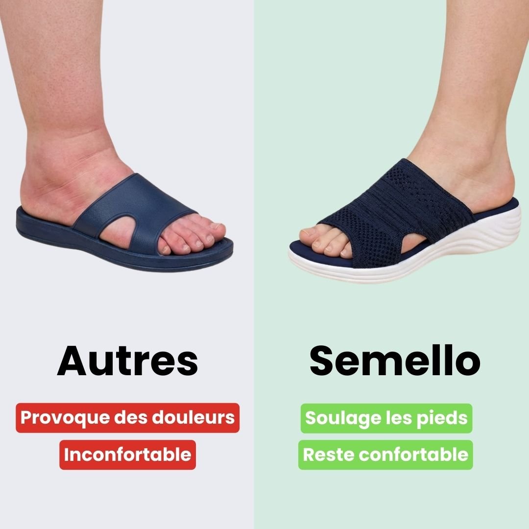 Sandales Compensées - Confort Orthopédique & Élégance - Semello.fr