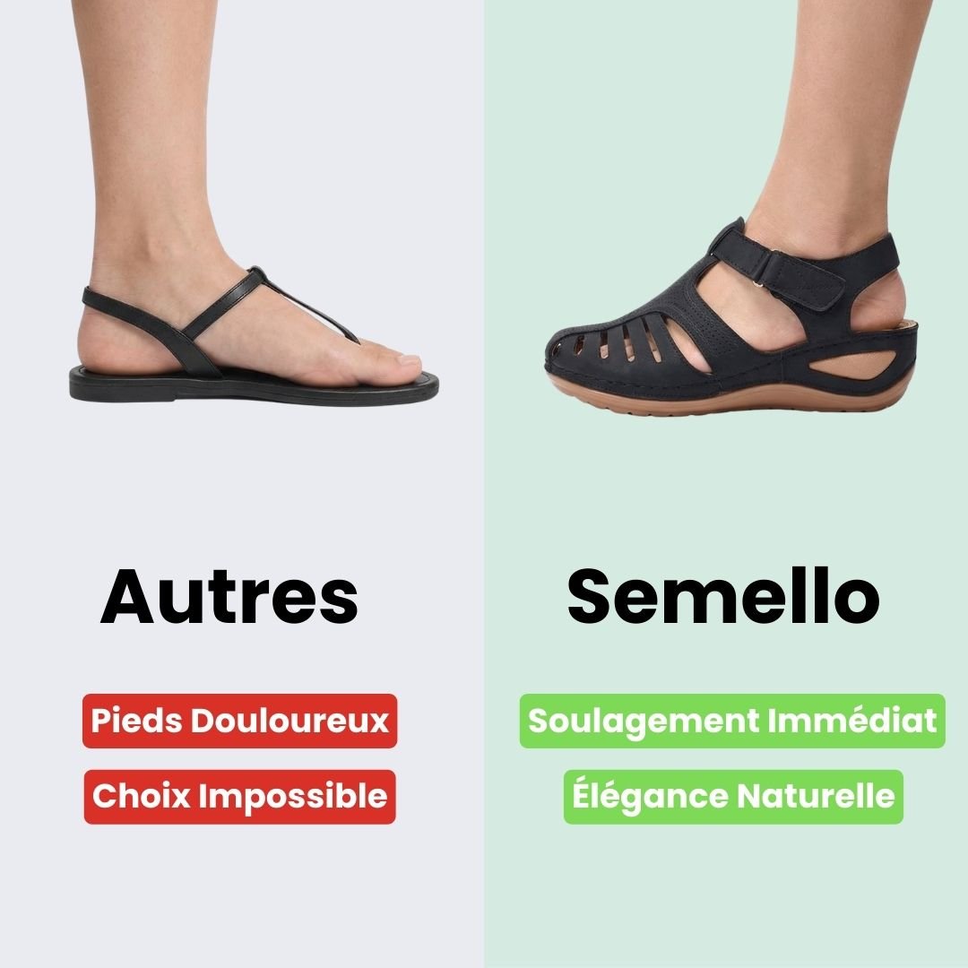 Sandales Compensées Été – Confort Orthopédique Sans Compromis - Semello.fr